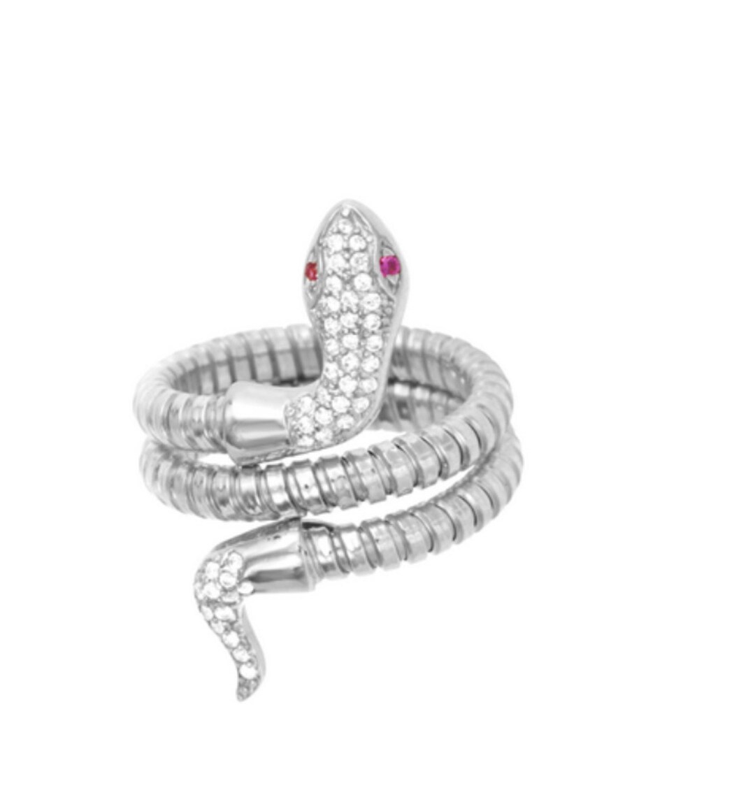 Unleash the Allure of Our Silver Snake Ring a Captivating Etsy