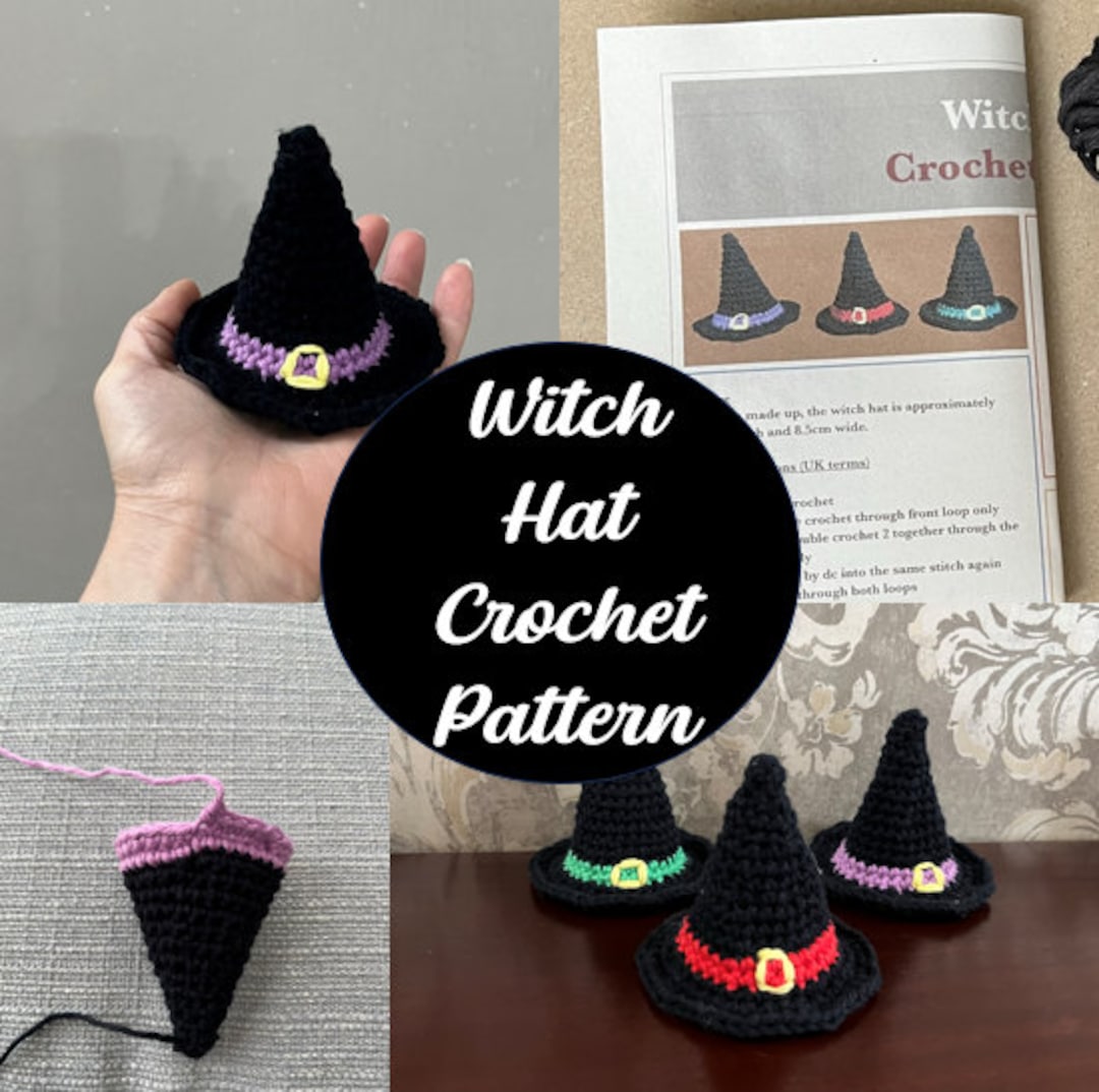 Halloween Witch Hat Crochet Pattern - Etsy