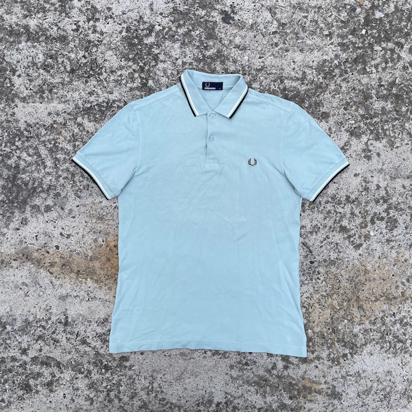 Fred Perry men’s polo r-shirt coral streetwear streetstyle y2k vintage 90’s 00’s retro drill ykk luxury