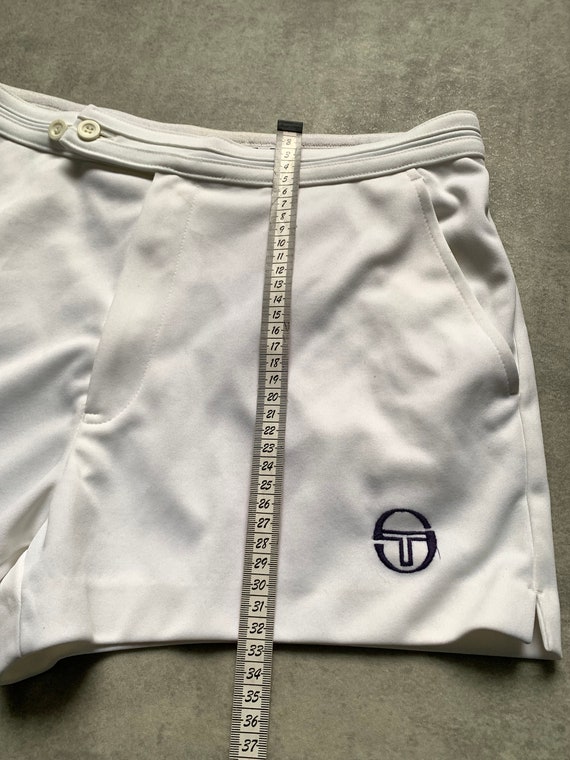 Sergio tacchini men’s shorts white size streetwea… - image 3