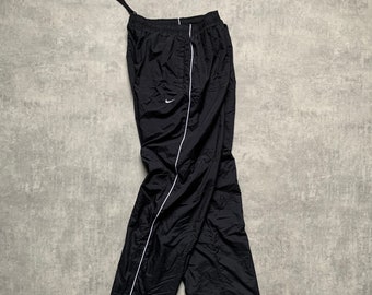 Pantalon de survêtement Nike duo logo pour hommes taille XXL noir des années 80 y2k vintage streetstyle des années 90 drill opium rétro