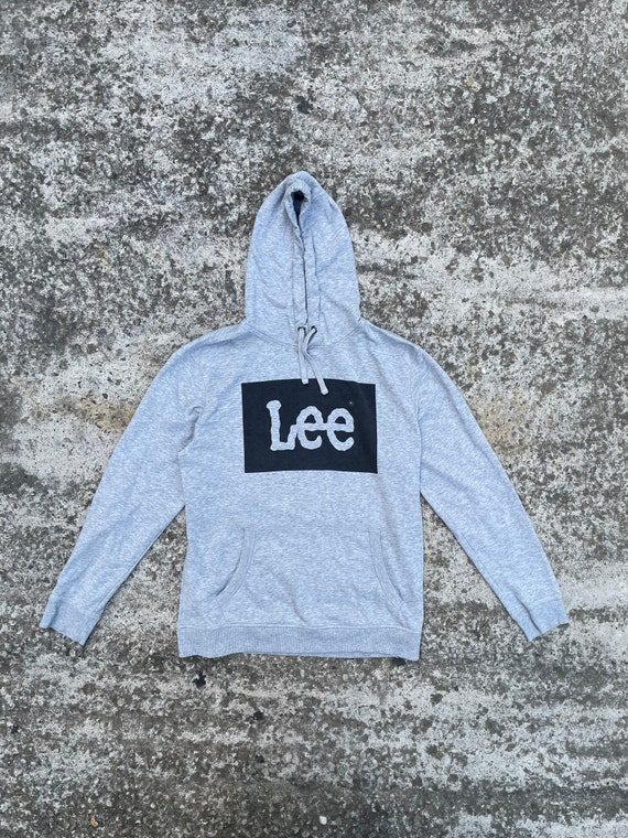LEE Hoodie Size XL Mens Grey Etsy