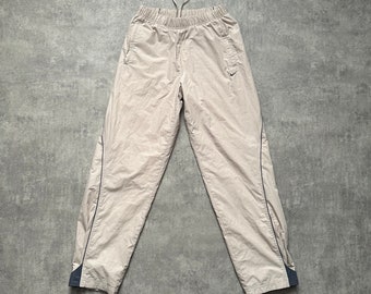 Nike pantalones de chándal para hombre tamaño Medio m beige 80s y2k vintage streetstyle 90s taladro opio retro