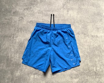 Short Nike dri fit pour homme bleu taille S des années 80 y2k streetstyle vintage des années 90 drill opium rétro