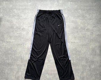 Nike Polyester Herren Jogginghose schwarz Größe M 80er y2k vintage Streetstyle 90s Drill Opium Retro