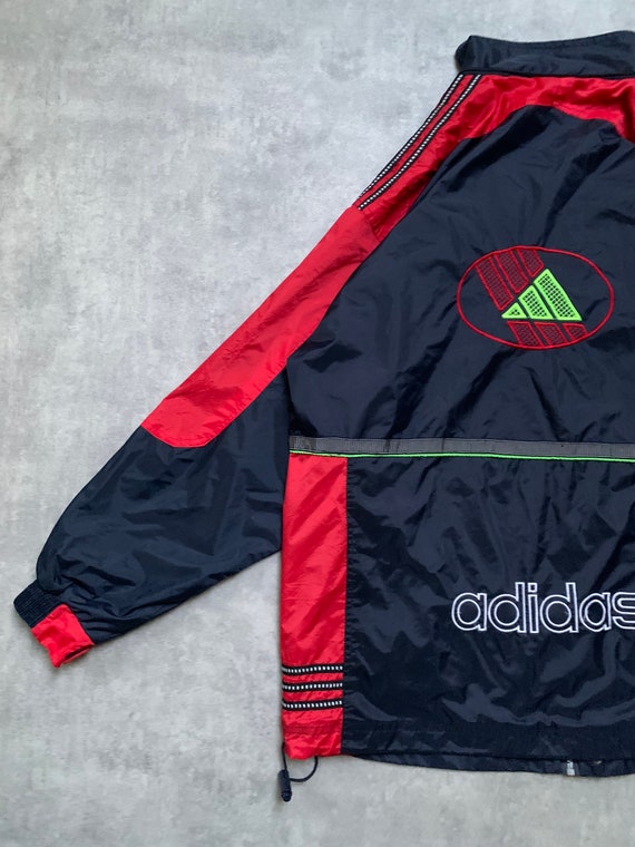 Adidas mens jacket size XL-XXL big logo y2k vinta… - image 3
