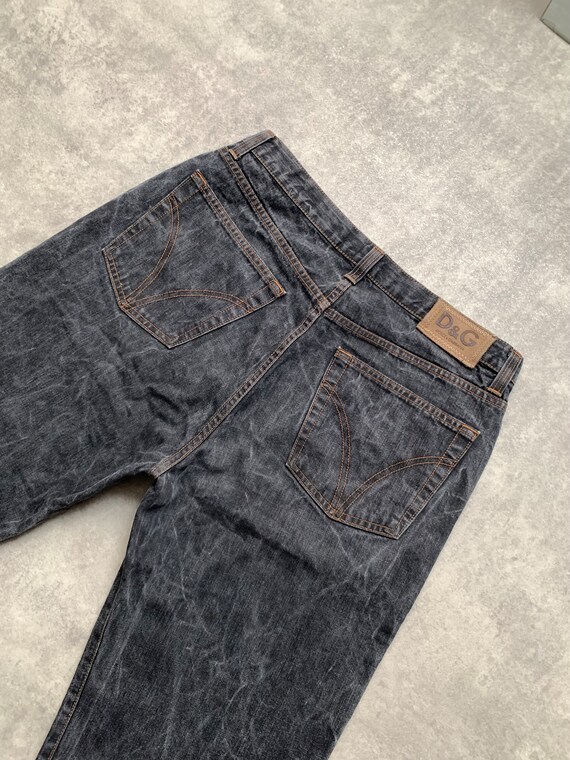 D/G dolce&gabana jeans  36/50 grey 80s y2k vintag… - image 4