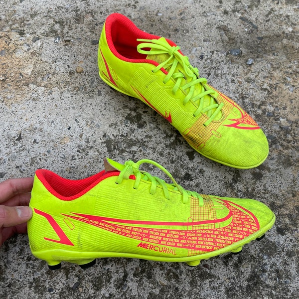 Nike mercurial football soccer boots shoes trainers size 44 us10 yellow Green sportwear