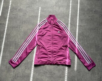 Adidas damesjas maat L roze sportkleding jaren 80 y2k vintage streetstyle jaren 90 drill opium retro