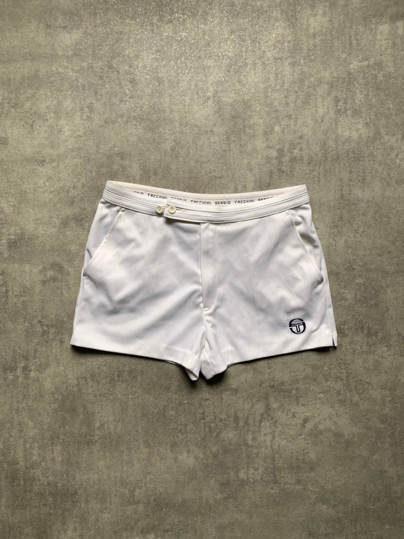 Sergio tacchini men’s shorts white size streetwea… - image 1