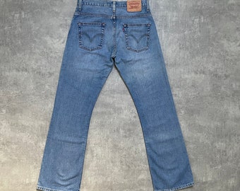 Levi’s 507 30/32 Bootcut Damen Jeans Blau Streetwear Streetstyle y2k vintage 90er 00er Retro Drill ykk