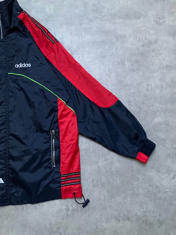 Adidas mens jacket size XL-XXL big logo y2k vinta… - image 5