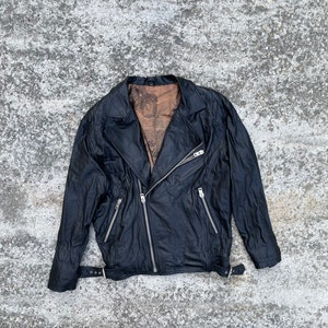 Ykk Leather Jacket Etsy Australia