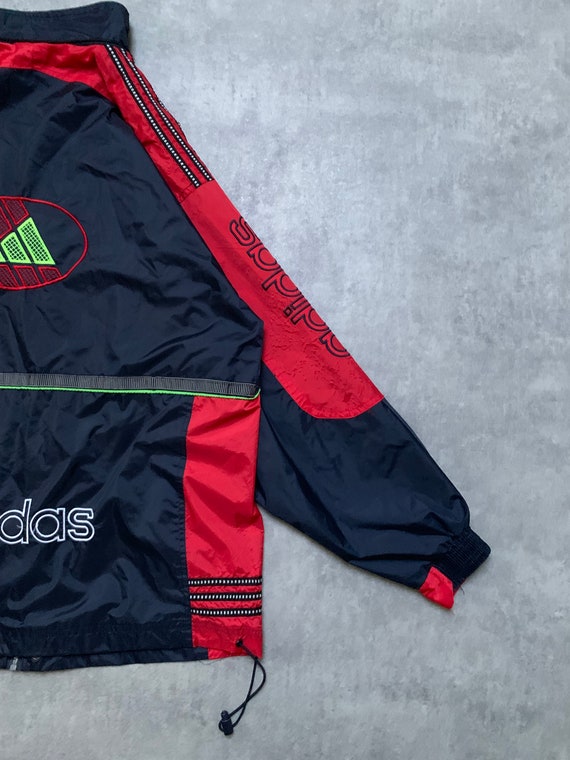 Adidas mens jacket size XL-XXL big logo y2k vinta… - image 2