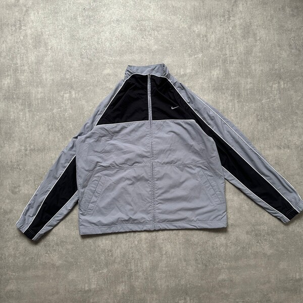 Nike track jacket men’s xxl 2xl grey windstopper y2k vintage streetwear streetstyle 90s drill