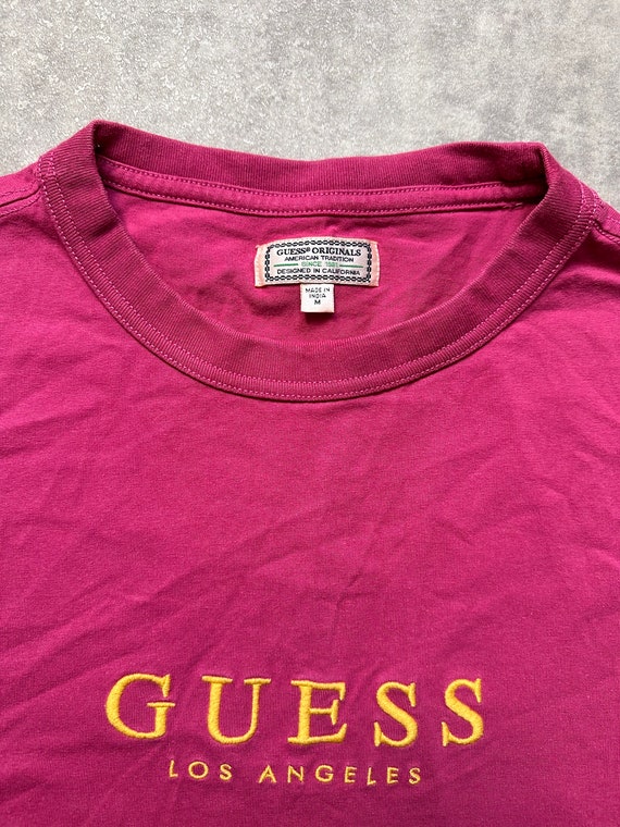 guess originals men’s t-shirt pink size Medium sh… - image 2