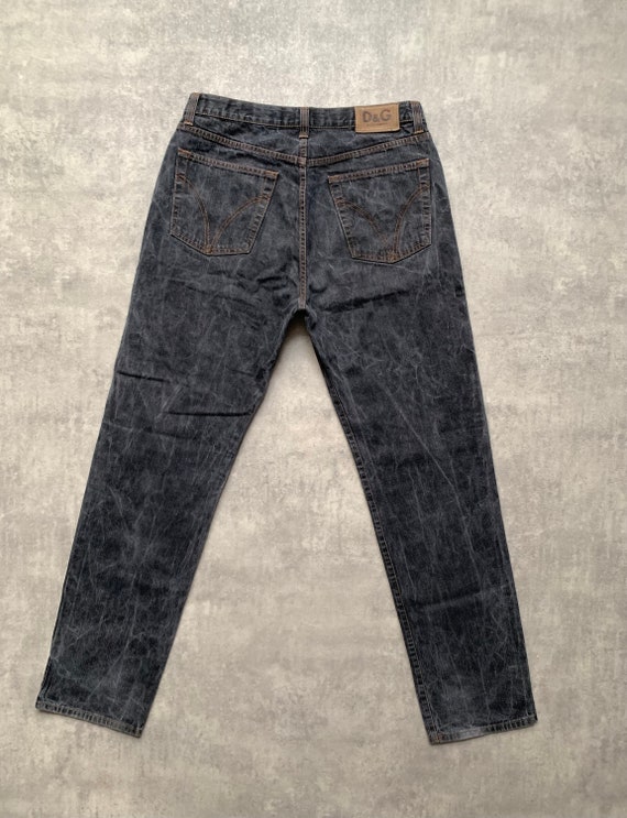 D/G dolce&gabana jeans  36/50 grey 80s y2k vintag… - image 3