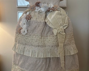 Delia / Baptism dress / Ropon / vestido de bautizo / Christening dress / baptism gown