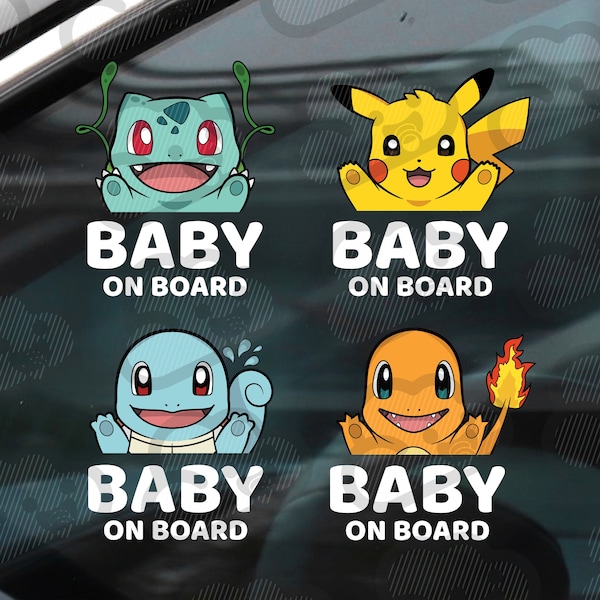 Baby on Board Stickers / Decals | Gen1 | Stickers | Weatherproof Car Decal | High-Quality Outdoor Durable | Baby Gift