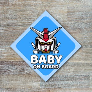 Baby on Board Window Stickers | Baby Robot | Weatherproof Outdoor Durable | Baby Gift | Baby Safety Stickers