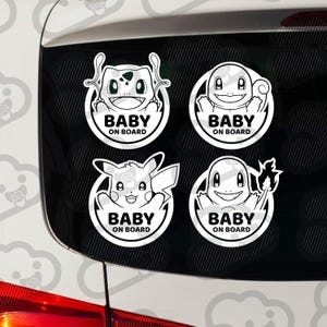 Baby on Board Aufkleber | Gen1 | Kreis Aufkleber | Wetterfester Auto-Aufkleber | Hochwertige Outdoor Langlebige | Baby Geschenk