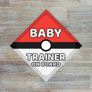 Baby on Board Window Stickers | Baby Trainer | Weatherproof Outdoor Durable | Baby Gift | Baby Safety Stickers