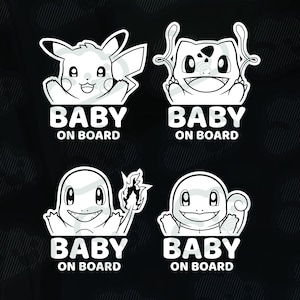 Naklejki / Kalkomanie Baby on Board | Gen1 | Naklejki | Wodoodporna naklejka samochodowa | Wysokiej jakości, trwała, do użytku na zewnątrz | Prezent dla dziecka