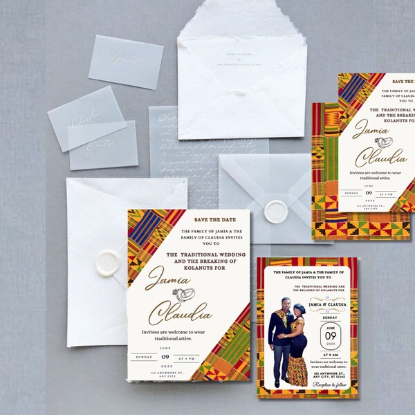 Modern Traditional Wedding Invitation card, Traditional Invitation, Wedding Invitation, Wedding Invite, Formal Wedding Invitation.