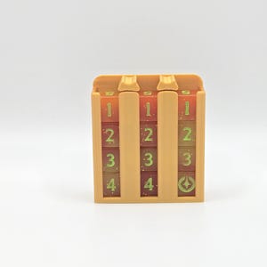 Lorcana Mini Dice Holder Display in SILK GOLD - Fits up to 3 Sets or 12 Dice! (Dice not included)