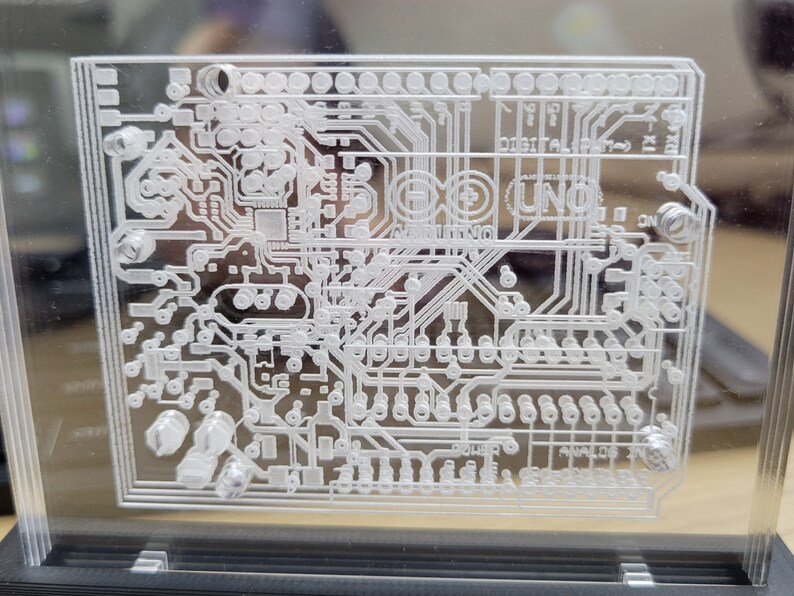 Arduino Acrylic LED Illuminated Art Piece With Patterns plexiglass ...