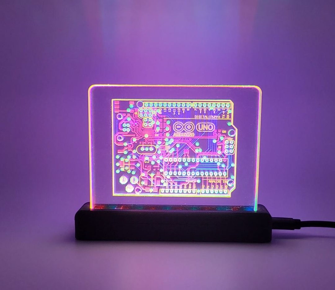 Arduino Acrylic LED Illuminated Art Piece With Patterns (plexiglass ...