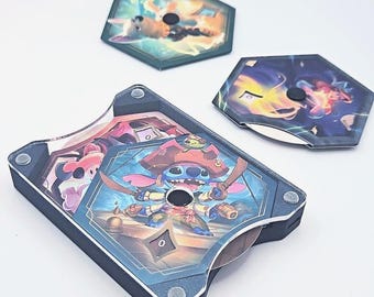 Lorcana Spin Dial Lore Counter Display and Holder in SPARKLE BLUE (Counters not included)