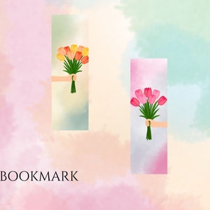 flower bookmark,Floral bookmark,Handmade flower bookmark,Botanical bookmark,Flower print bookmark,Vintage flower bookmark