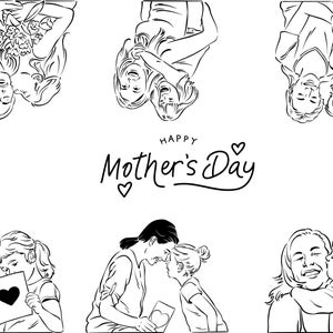 Disegni da colorare per la Festa della mamma, attività stampabili per la Festa della mamma, fogli da colorare per la Festa della mamma, creazioni per la Festa della mamma per bambini