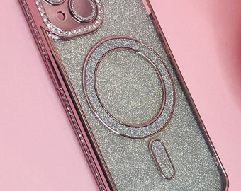iPhone 15 Pro Max Glitter Bling MagSafe Cover