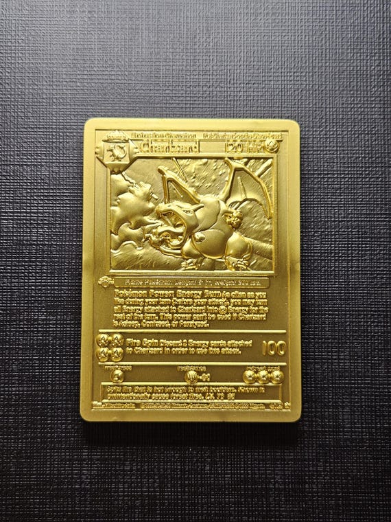 ポケモンメタルカード - リザードン 1stエディション マットゴールド