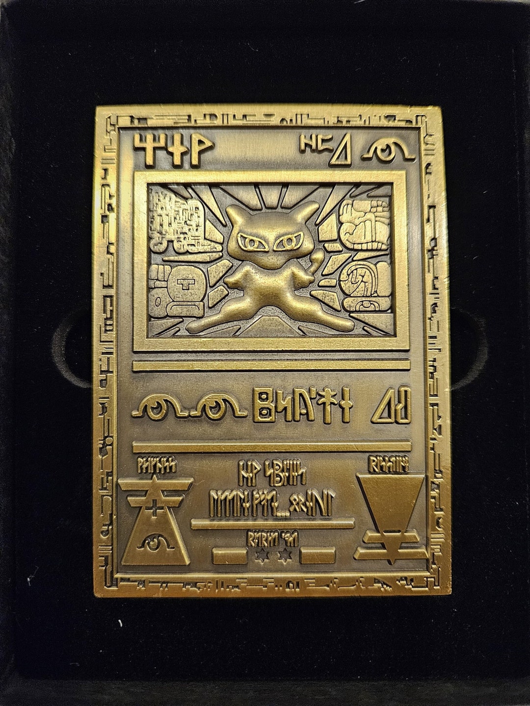 Ancient Mew 3D Bronze Metal Pokemon Card 1st Ed Premium 1st Edition Collectible Custom Card