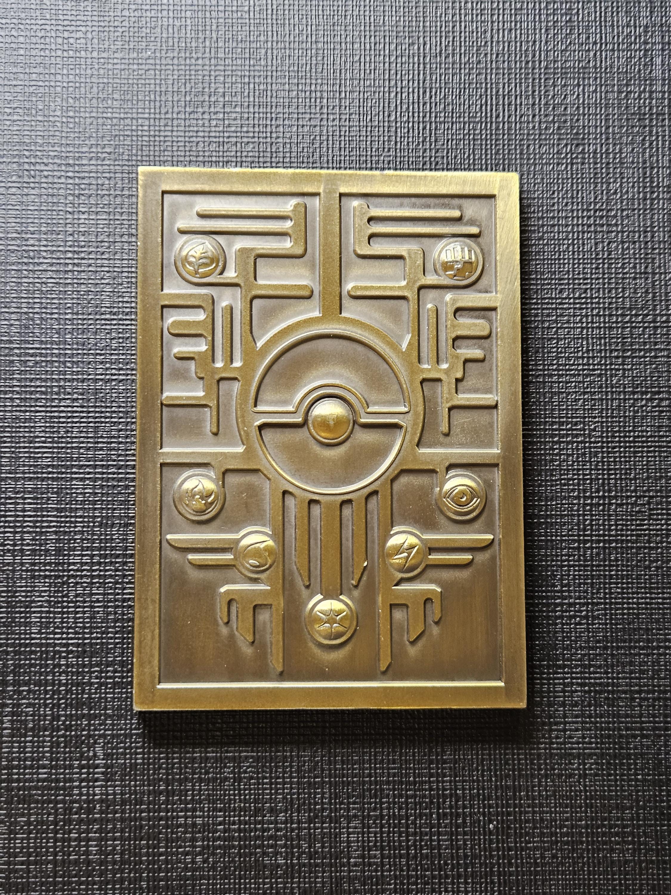 オーダー用パネルサンプルページ Egyptian Meow Ancient Mew 3D Bronze Metal Pokemon Card 1st Ed - Premium 1st