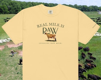 Real Milk Is Raw Legalize Raw Milk 100% Cotton T-Shirt