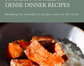 Five Nutrient-Dense Dinner Recipes Downloadable PDF [Animal-based, Grain-free, Nourishing, High-protein, Seed oil free, Pasture-raised]