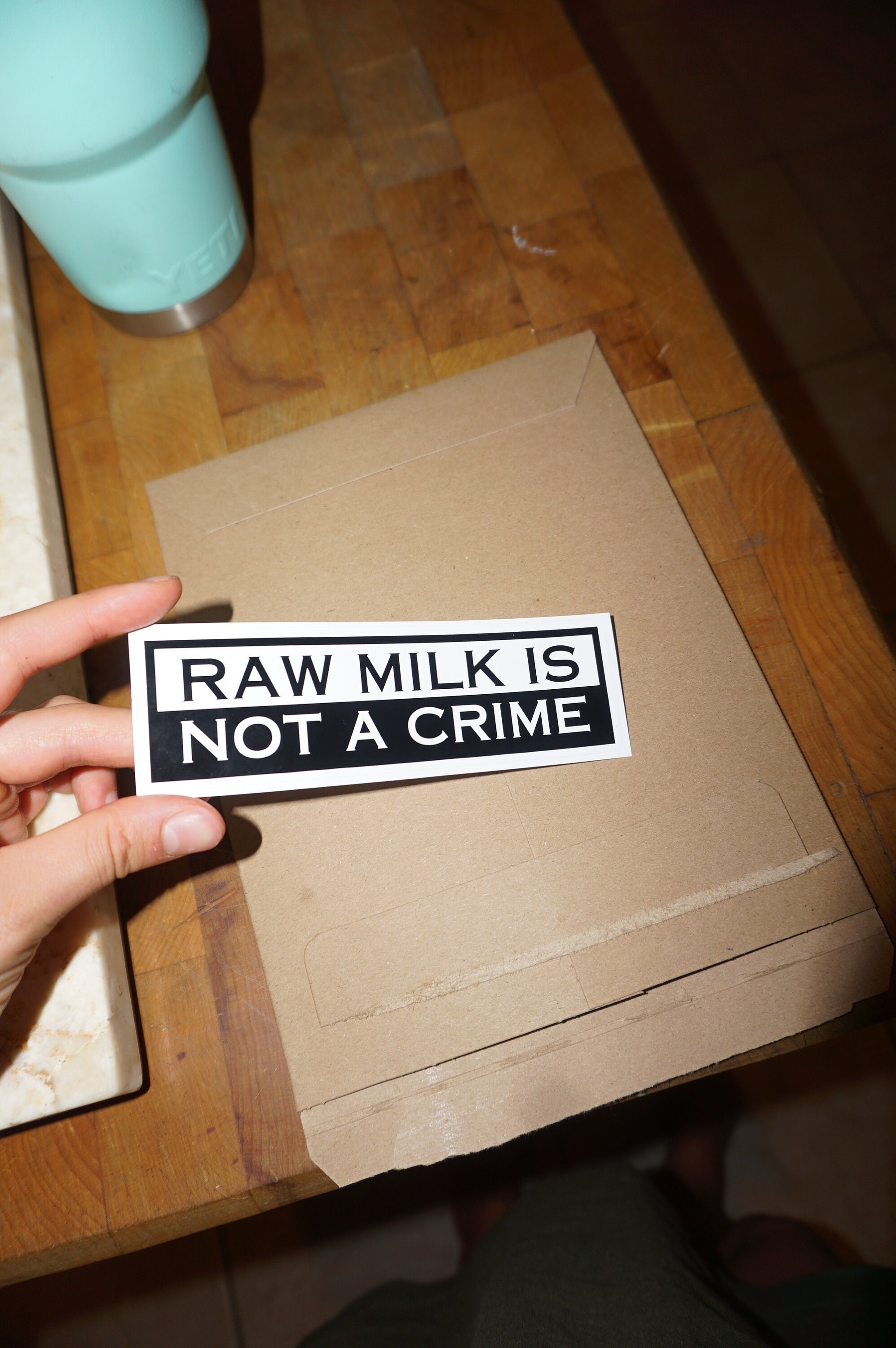 Raw Milk is Not a Crime Bumper Sticker - Etsy
