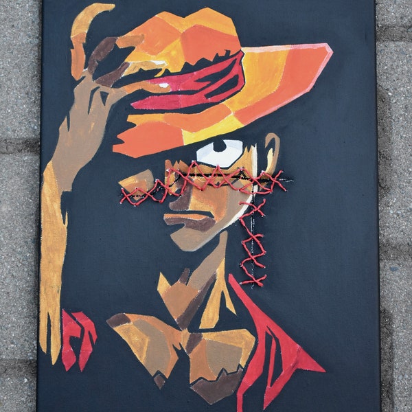 One Piece Painting Canvas Etsy