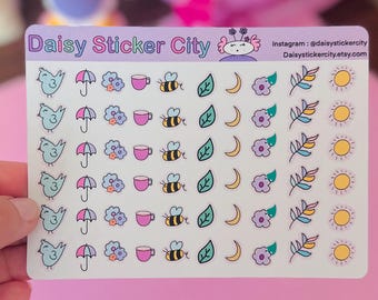Birdie Doodles Icon Sticker Sheet
