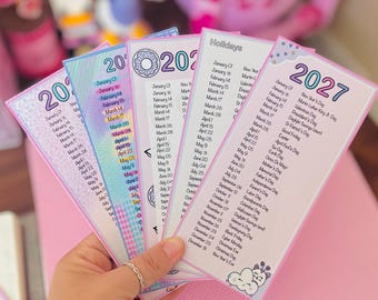 2027 Holiday list Full Page Planner Sticker A6 B6 Hobonichi Weeks Day Designer Pocket Planner
