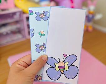 Full Page Deco Sticker Butterflies Page Sticker Hobonichi Weeks B6 A6