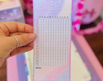 Yearly Tracker Full Page Sticker: Hobonichi Weeks Planner A6 B6