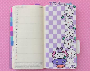 Hobonichi Weeks Planner Folder Insert Lola Checkered Folder - Sticker Folder - Weeks - B6 -A6