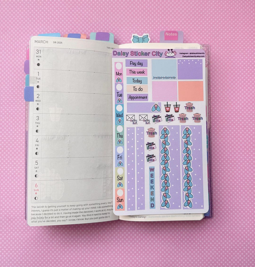 Weekly Stickers Planner Kit for Hobonichi Weeks / Hobonichi Weeks ...