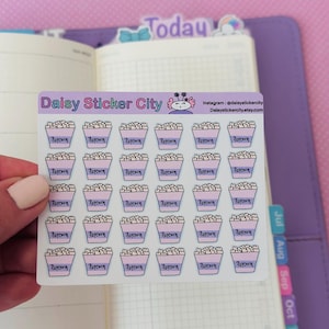 Popcorn Decorative Planner Sticker Sheet