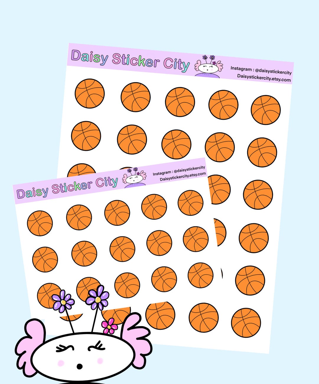 Sticker Note Designs Basketball Basketball Sticker Sheet, Basketball Planner Decorative Stickers - Etsy